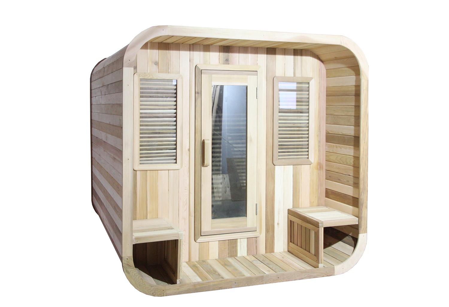 |Sauna extérieur en forme de Modern Cube AP-001A|