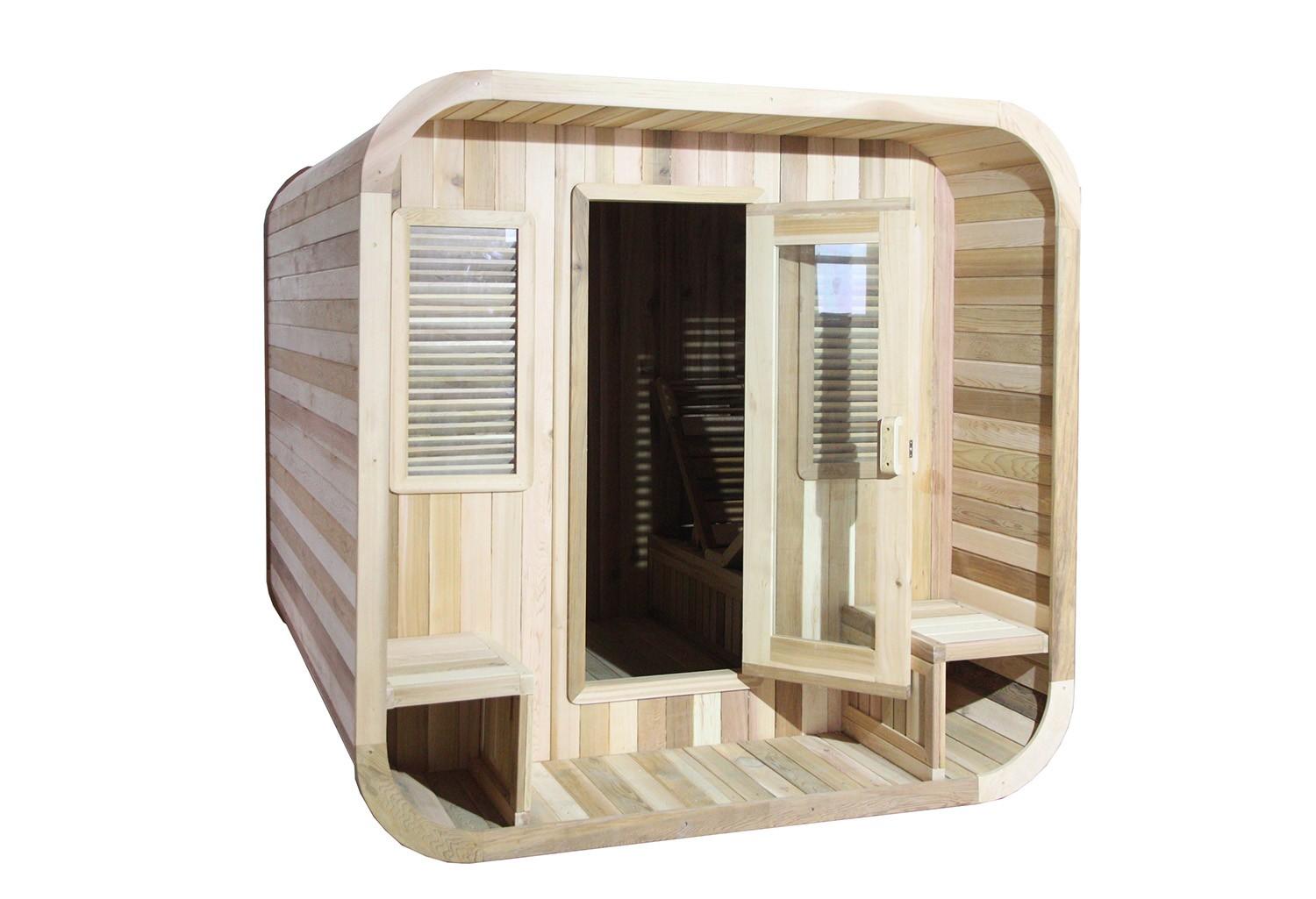 |Sauna extérieur en forme de Modern Cube AP-001A|