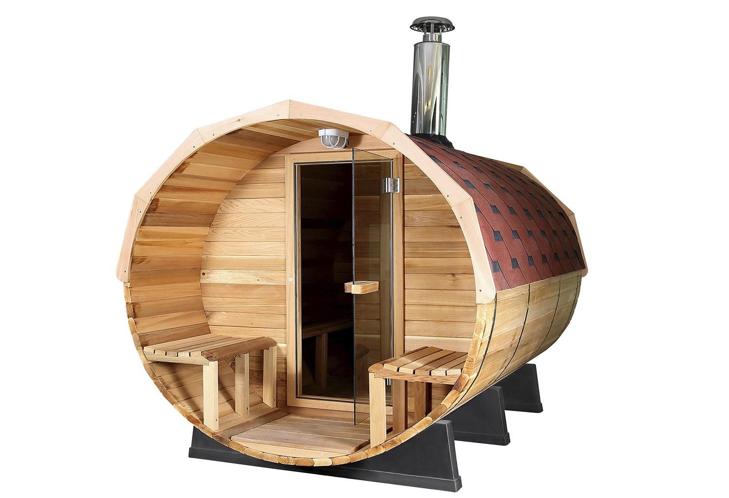 |Sauna extérieur en forme de tonneau AF-001B|