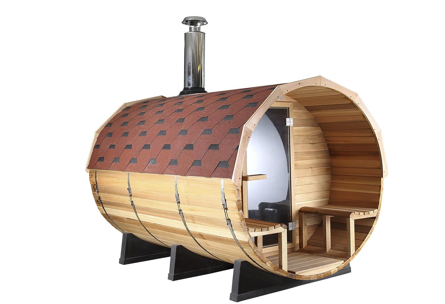 |Sauna extérieur en forme de tonneau AF-001B|