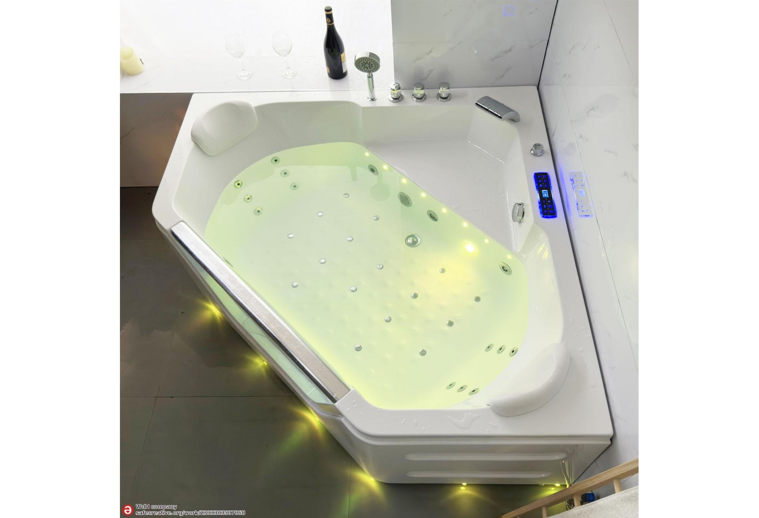 Baignoire balnéo jacuzzi TASOS