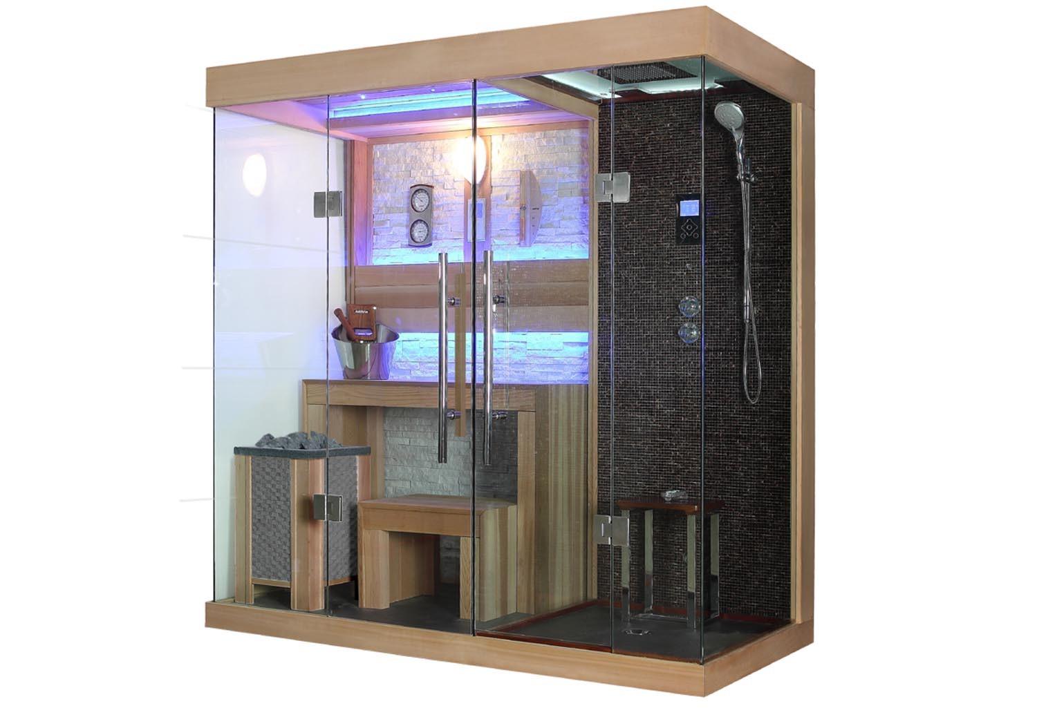 |Sauna sec et hammam avec douche AT-001B|