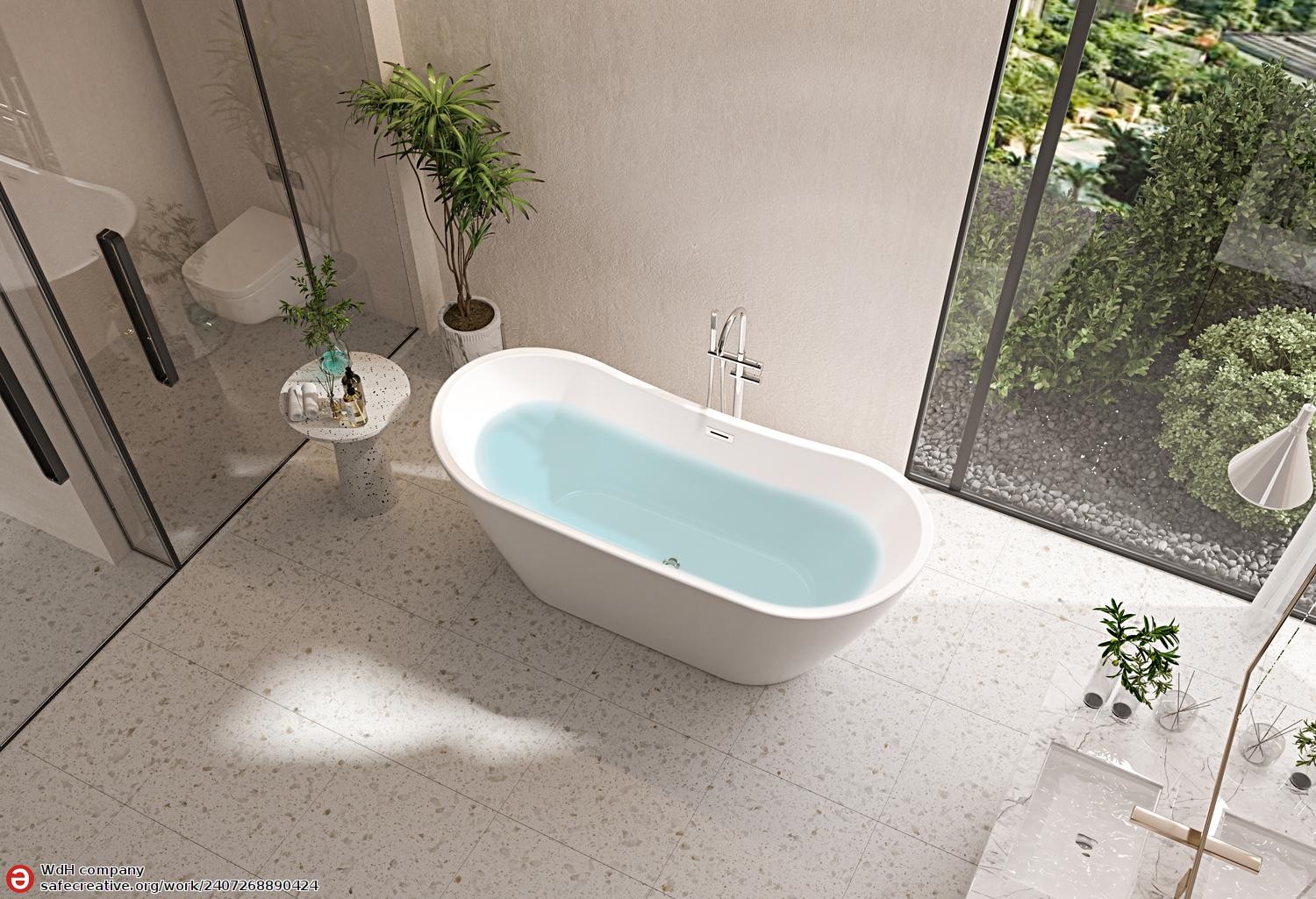 Baignoire îlot design ANAFE