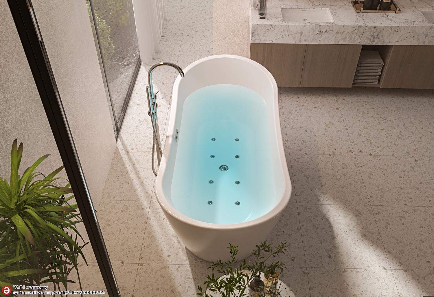 *Baignoire balnéo design ANAFE