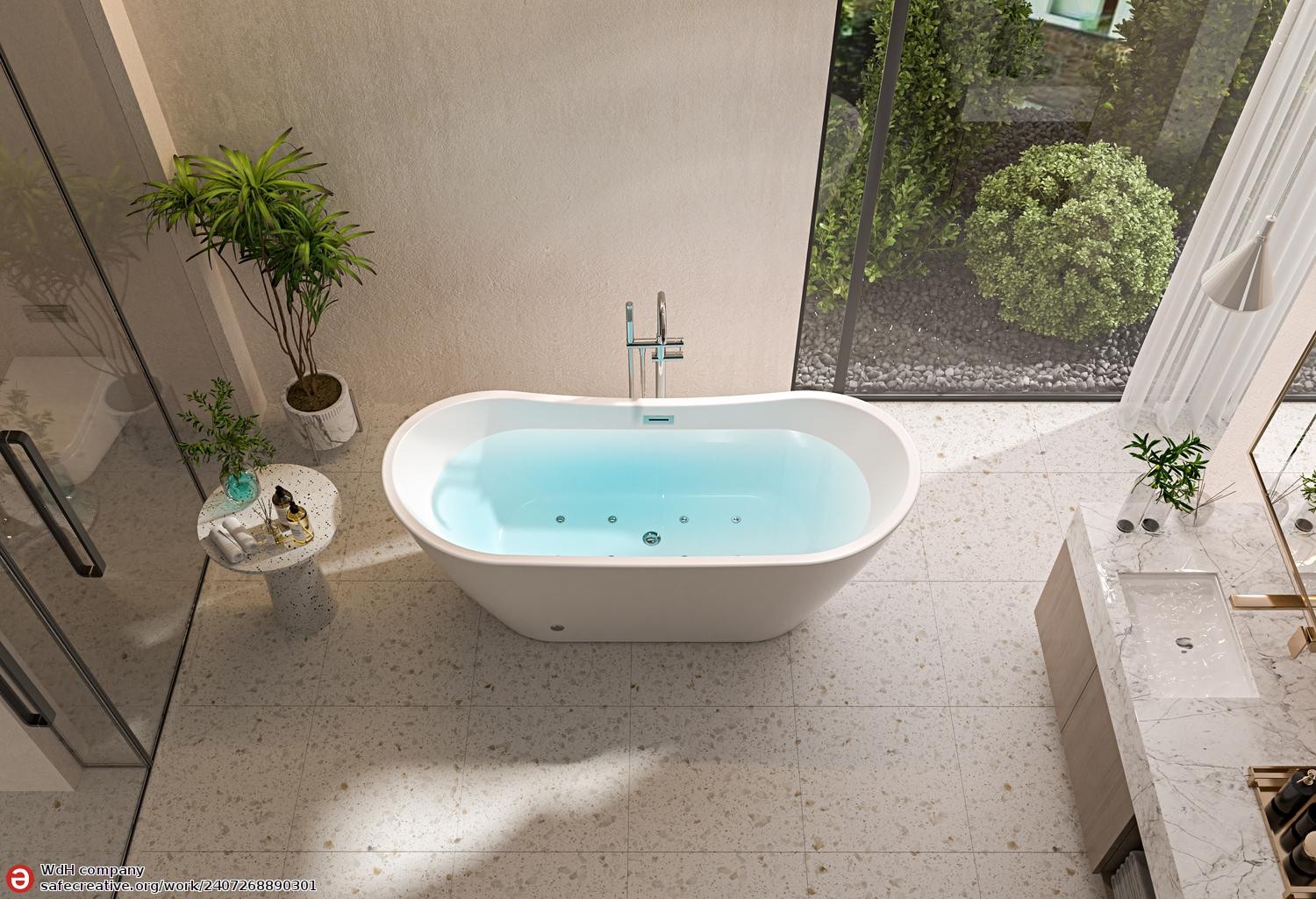 *Baignoire balnéo design ANAFE