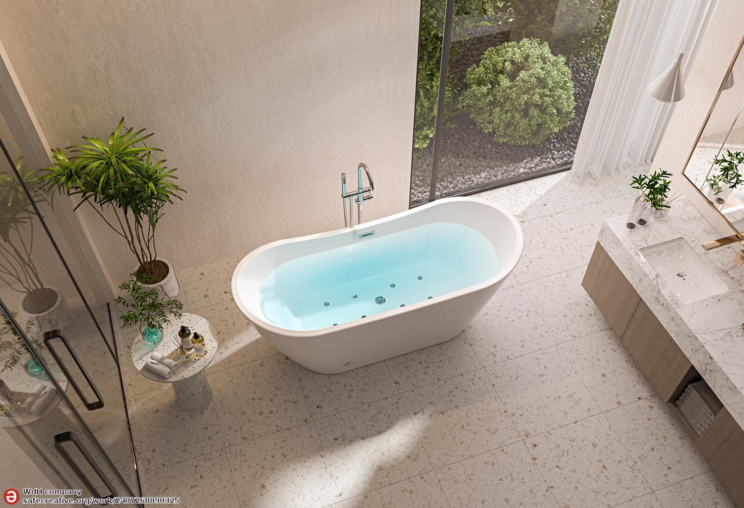 *Baignoire balnéo design ANAFE