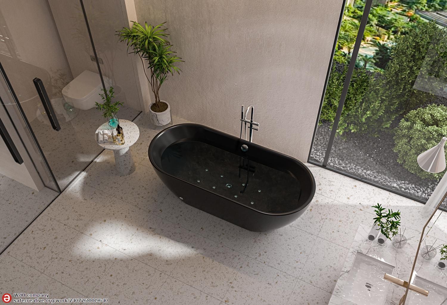 *Baignoire balnéo design OXIA