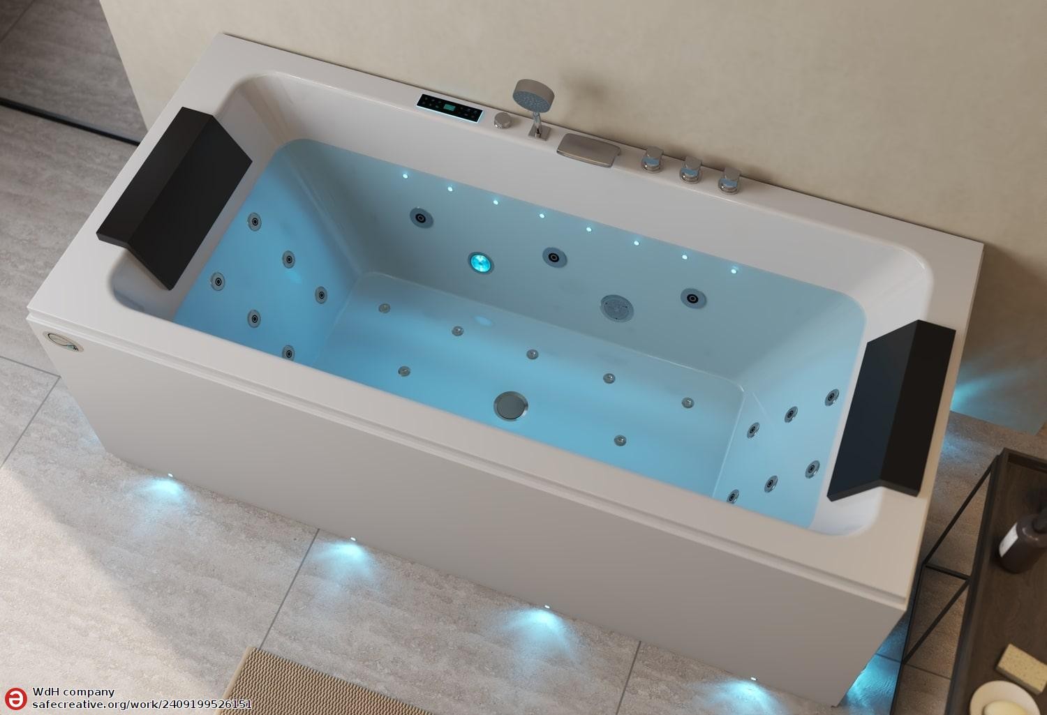 Baignoire balnéo jacuzzi DELOS