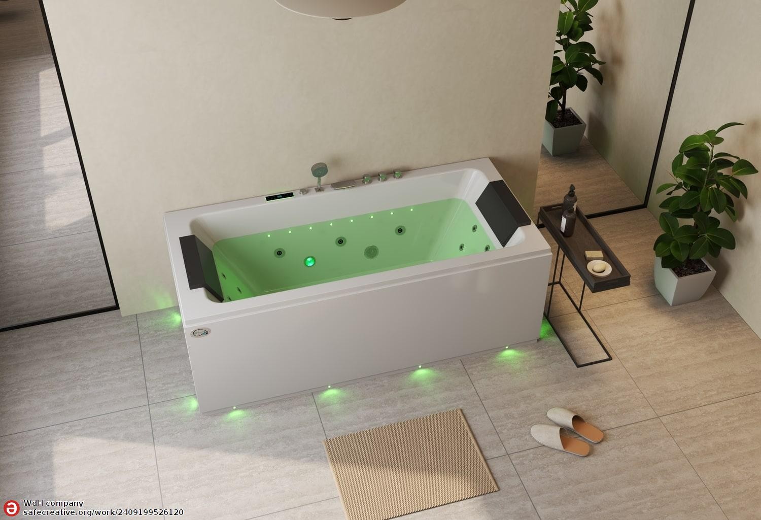 Baignoire balnéo jacuzzi DELOS