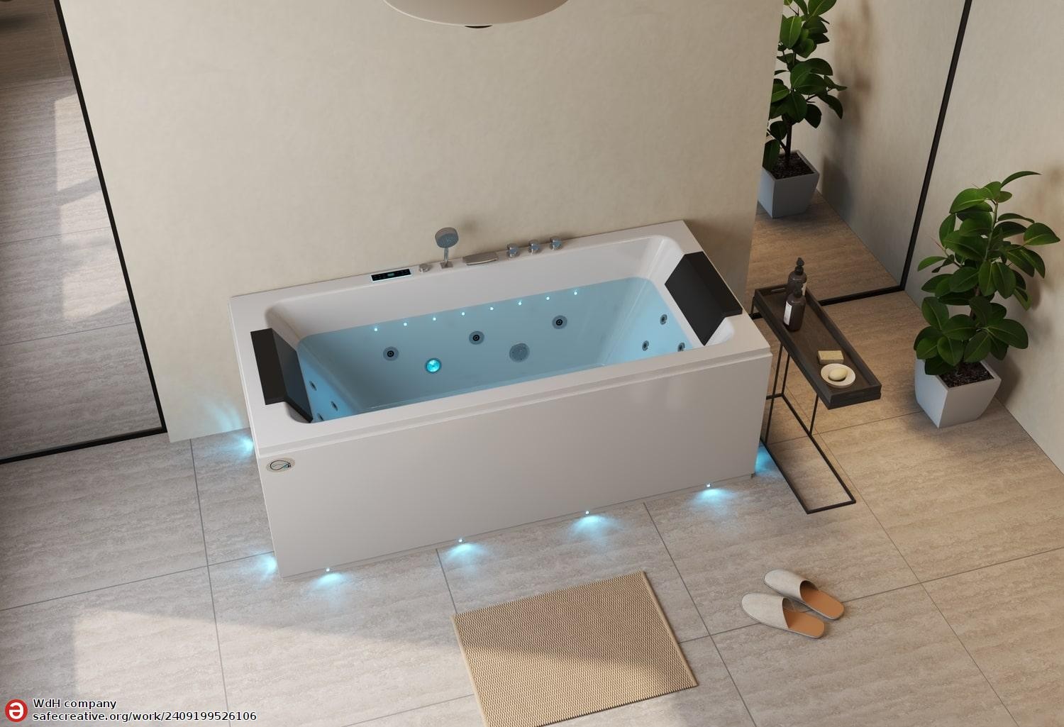 Baignoire balnéo jacuzzi DELOS