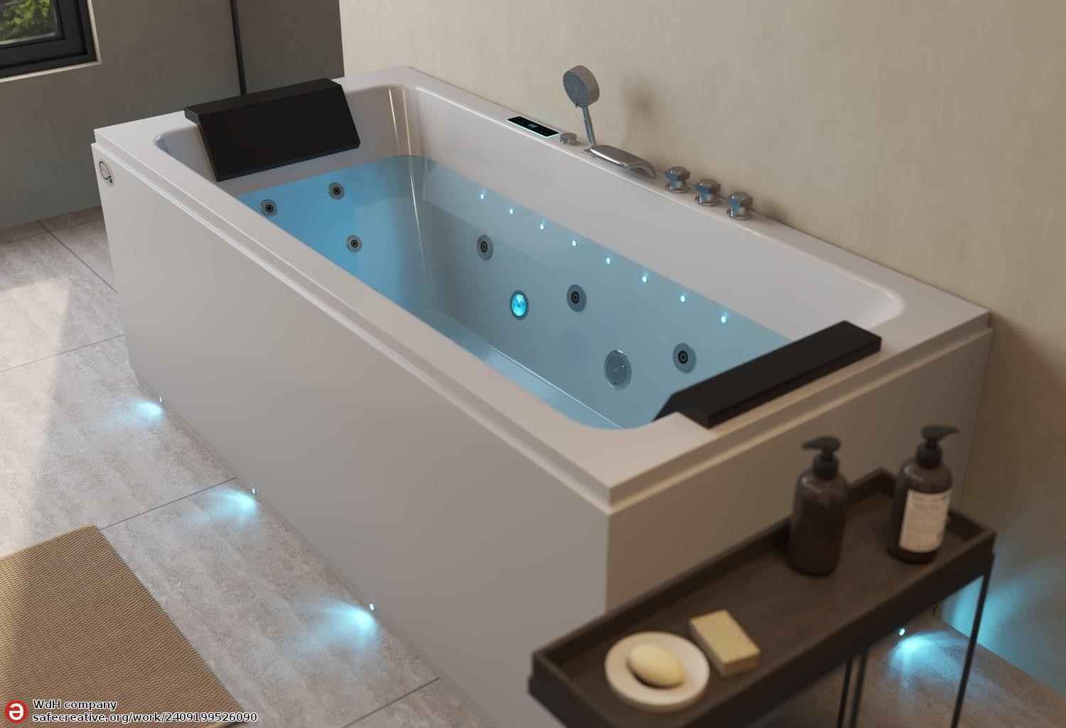 Baignoire balnéo jacuzzi DELOS