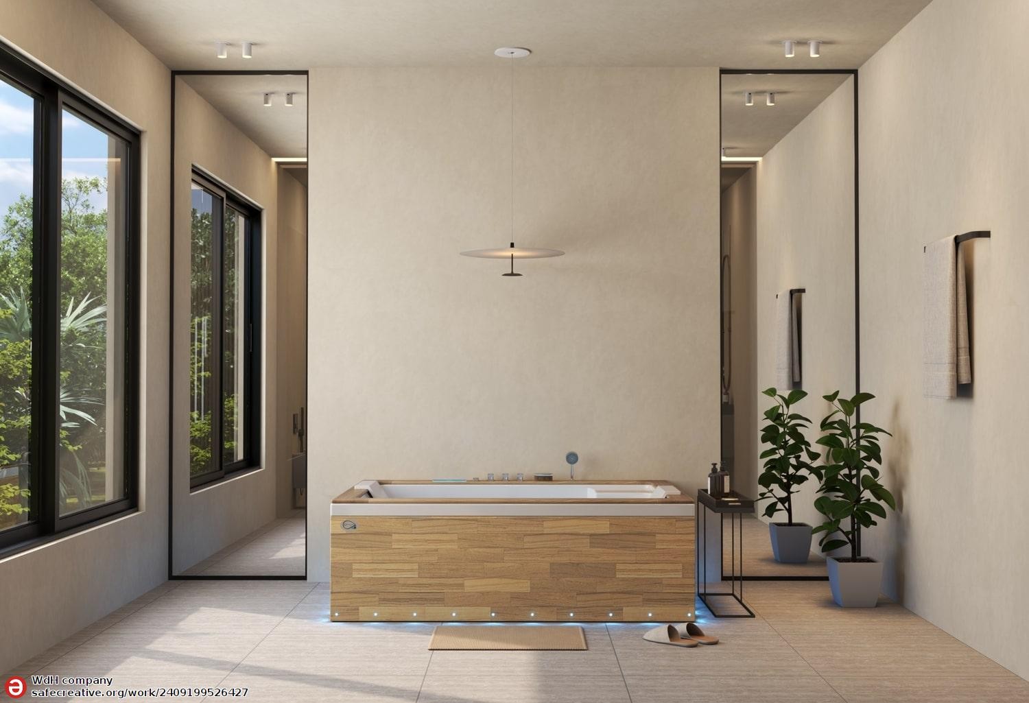 Baignoire balnéo jacuzzi ITACA CLEAR WOOD