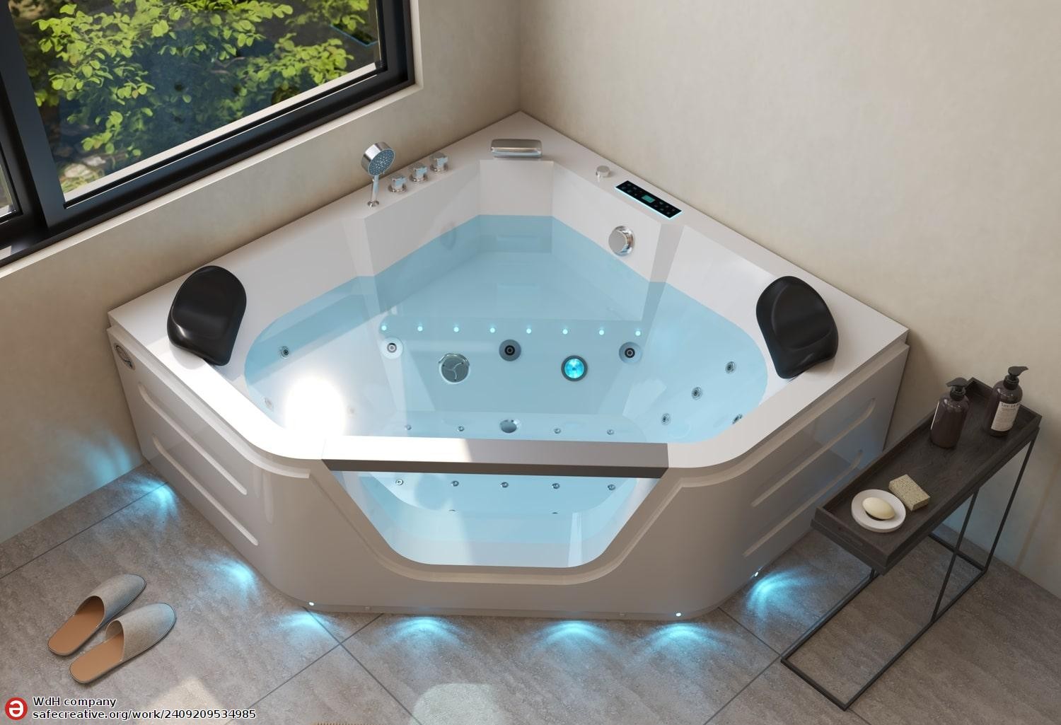 Baignoire balnéo jacuzzi TASOS