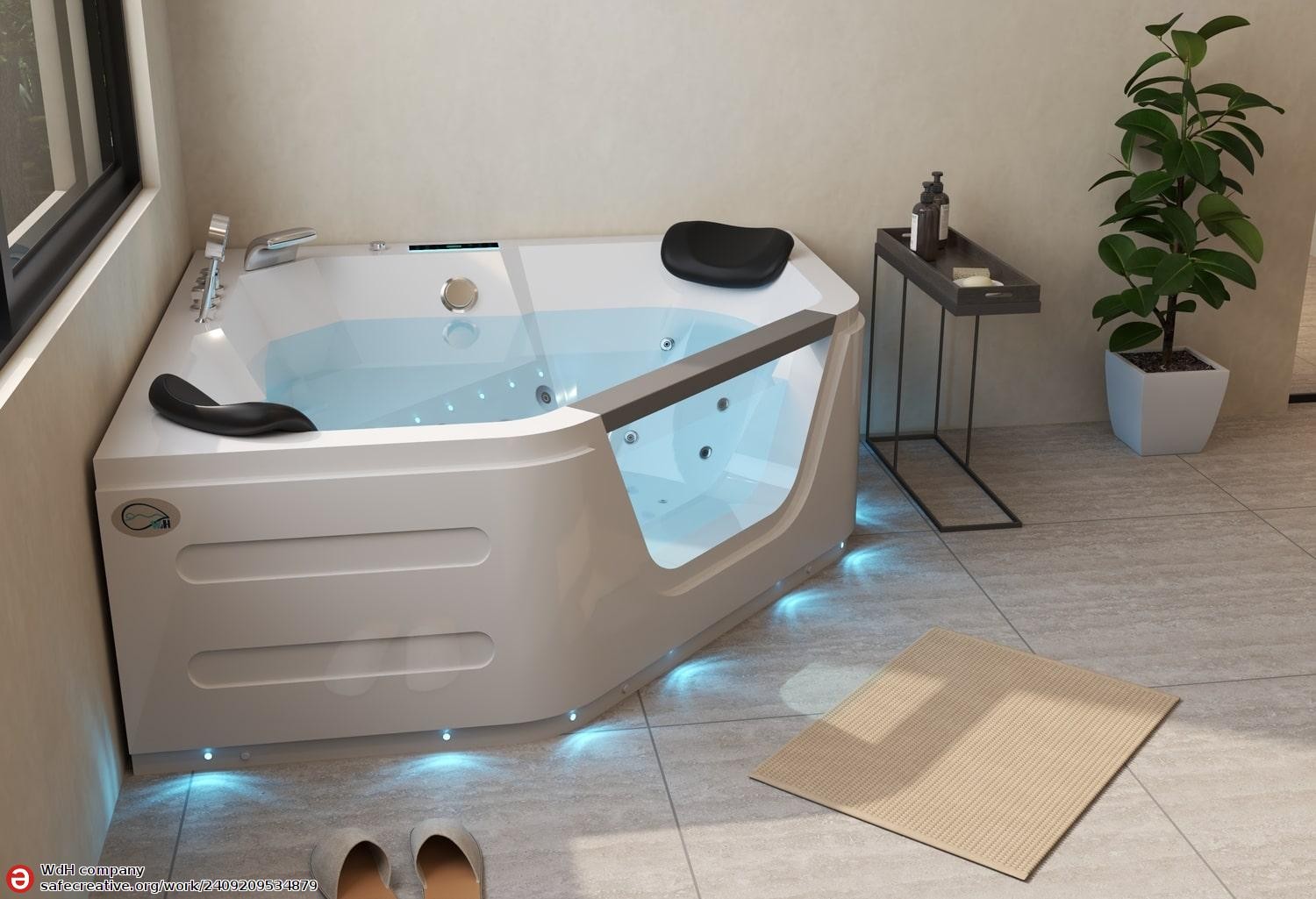 Baignoire balnéo jacuzzi TASOS