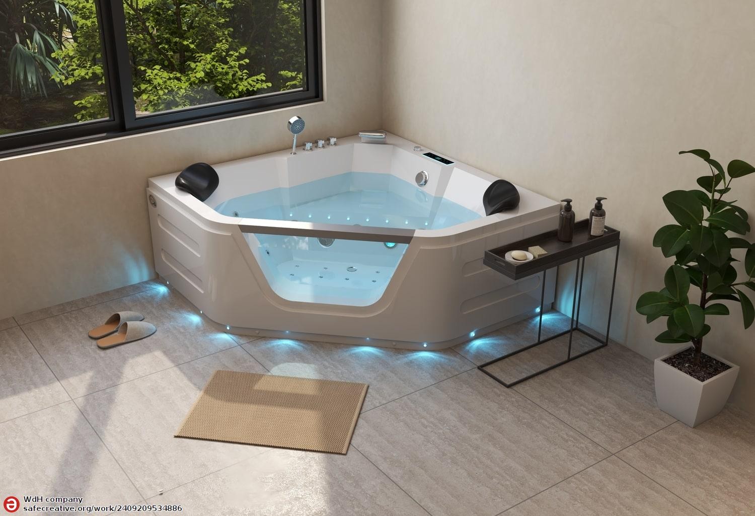 Baignoire balnéo jacuzzi TASOS