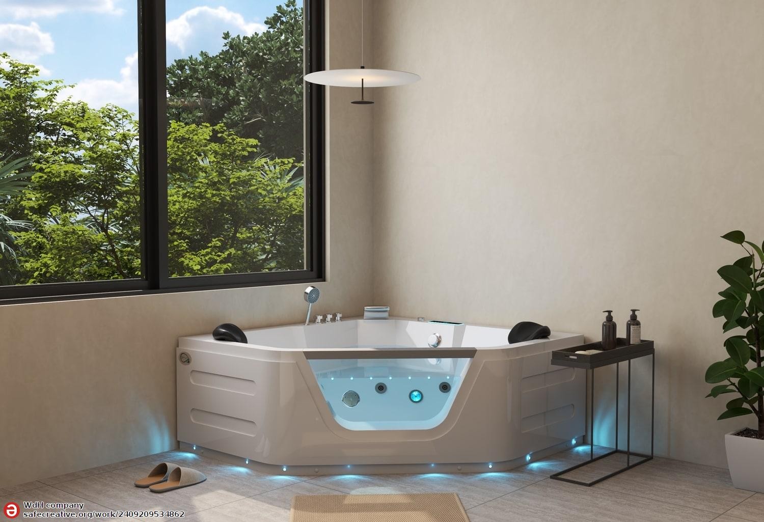 Baignoire balnéo jacuzzi TASOS