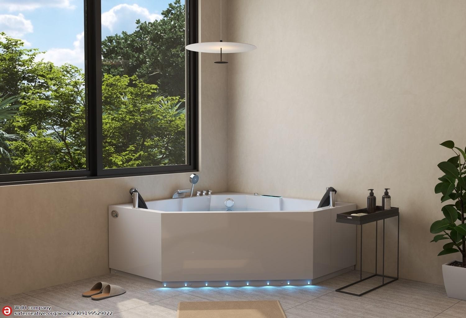 Baignoire balnéo jacuzzi SIROS