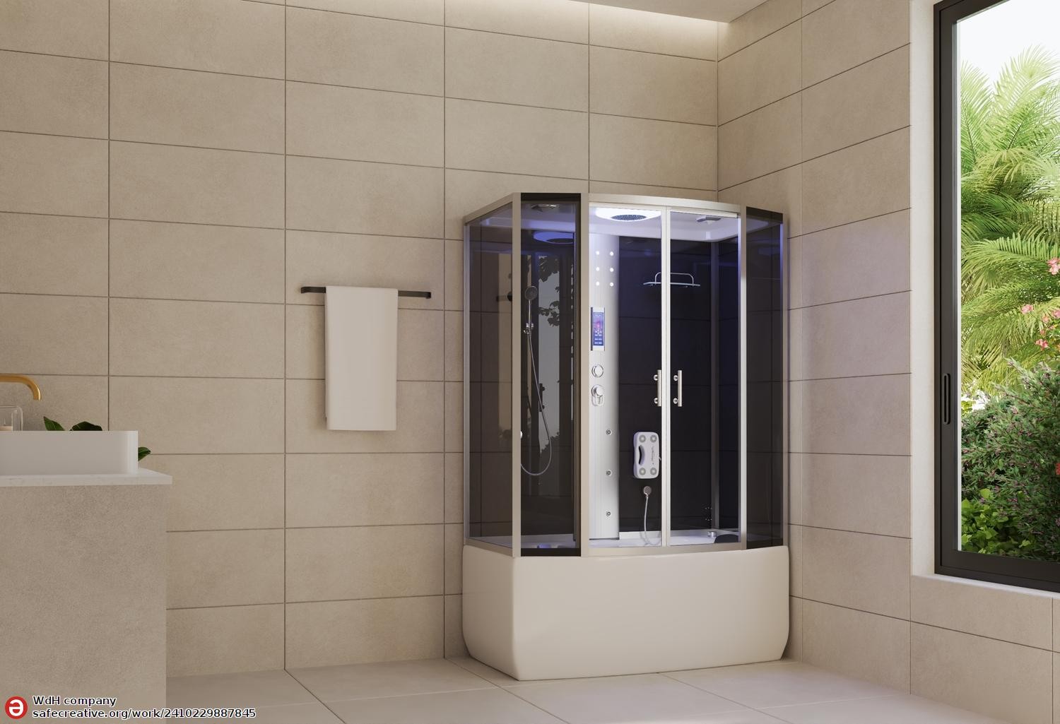 Cabine de douche hydromassage Luxury MAYA