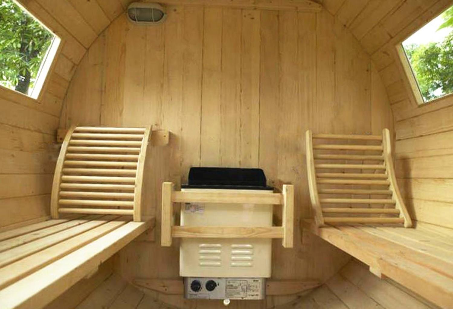 |Sauna extérieur en forme de tonneau AF-001B|